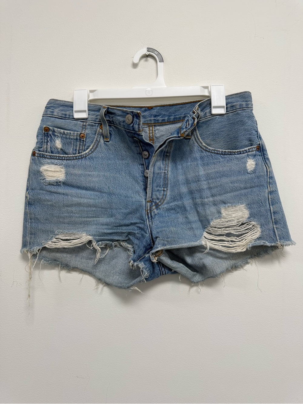 Womens Levi's 501 Denim Cutoff Shorts